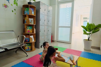 góc thư giãn cho bệnh nhi tại khoa nhi nội tổng hợp – tầng 4, khu a